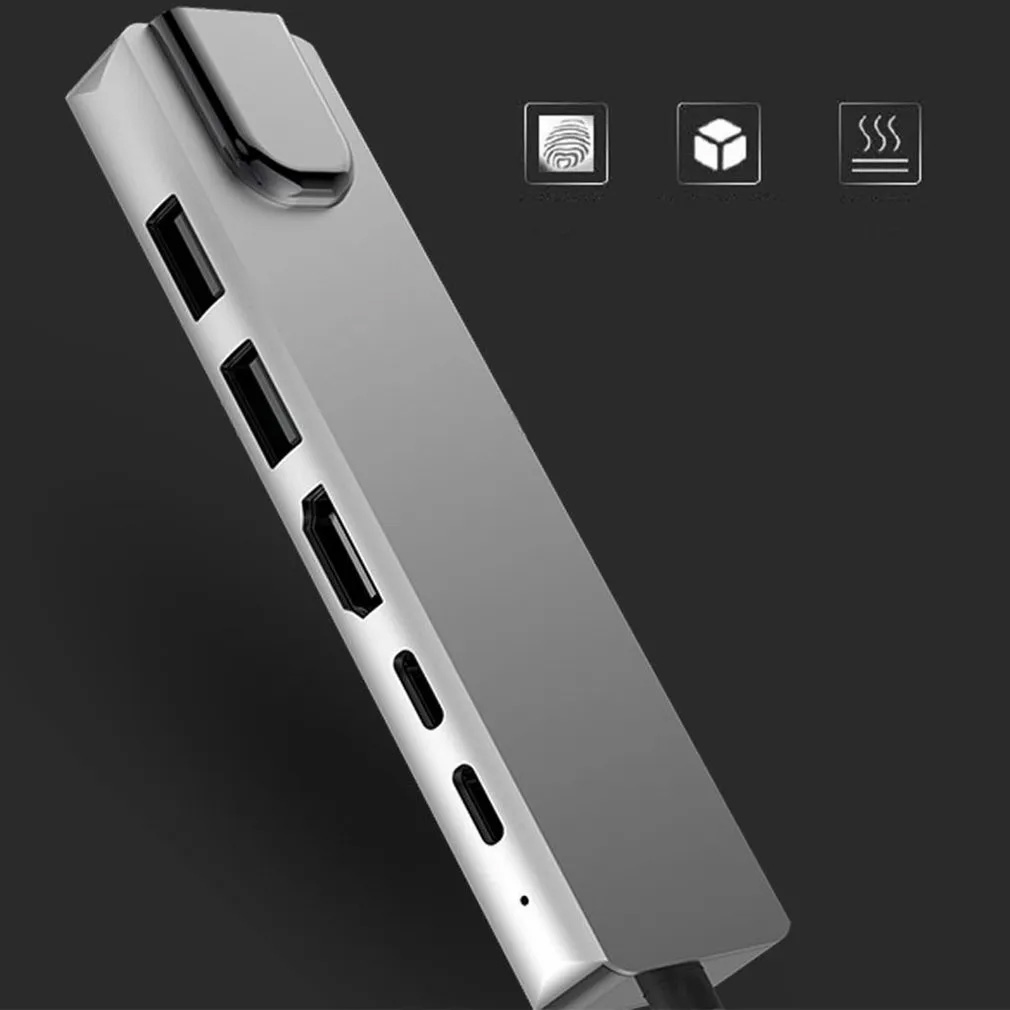 6 σε 1 USB-C Docking Station με Θύρες HDMI 4K, Ethernet, USB 3 & Type-C